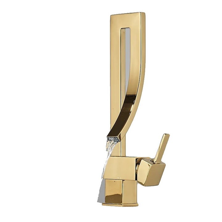 Egykaros mosdó csaptelep, Arany