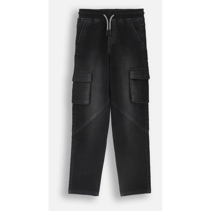 Cargo nadrág, Coccodrillo, ZC4123501JCB-021, farmer/pamut, fekete, 92 CM