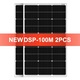 Panou solar, 100W, 2 bucati, monocrystalline, dimensiuni 97x56.5x2.5cm