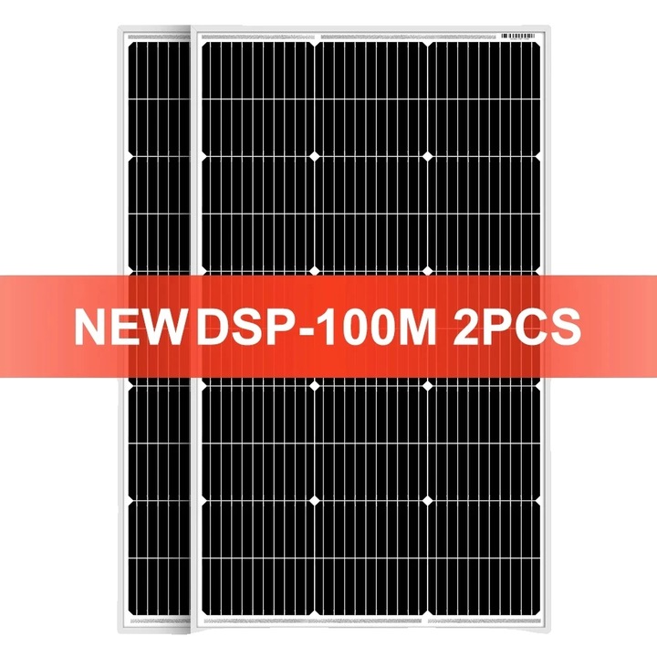 Panou solar, 100W, 2 bucati, monocrystalline, dimensiuni 97x56.5x2.5cm