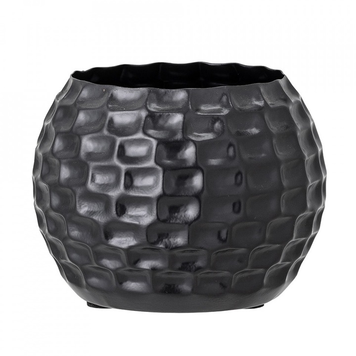 Ghiveci negru din metal 15 cm Venla Bloomingville