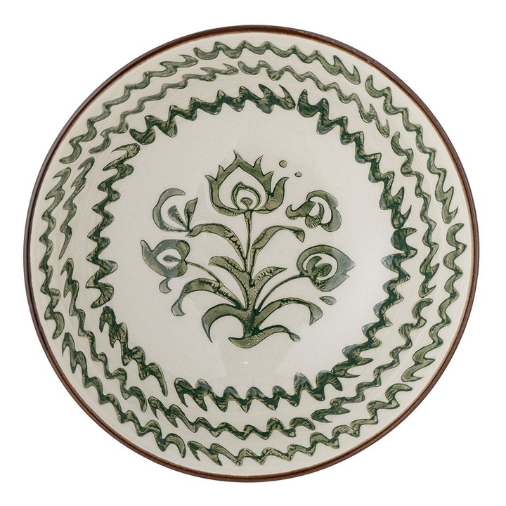 Bol crem/verde din ceramica 250 ml Heikki Bloomingville