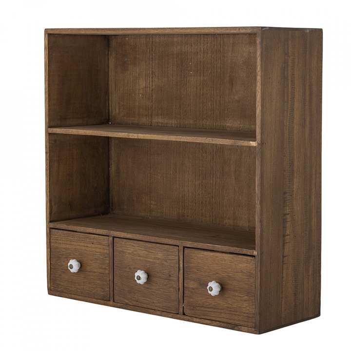 Etajera de perete maro din lemn 50 cm Siri Bloomingville