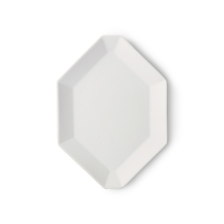 Farfurie intinsa alba din ceramica 16x22 cm Athena HKliving