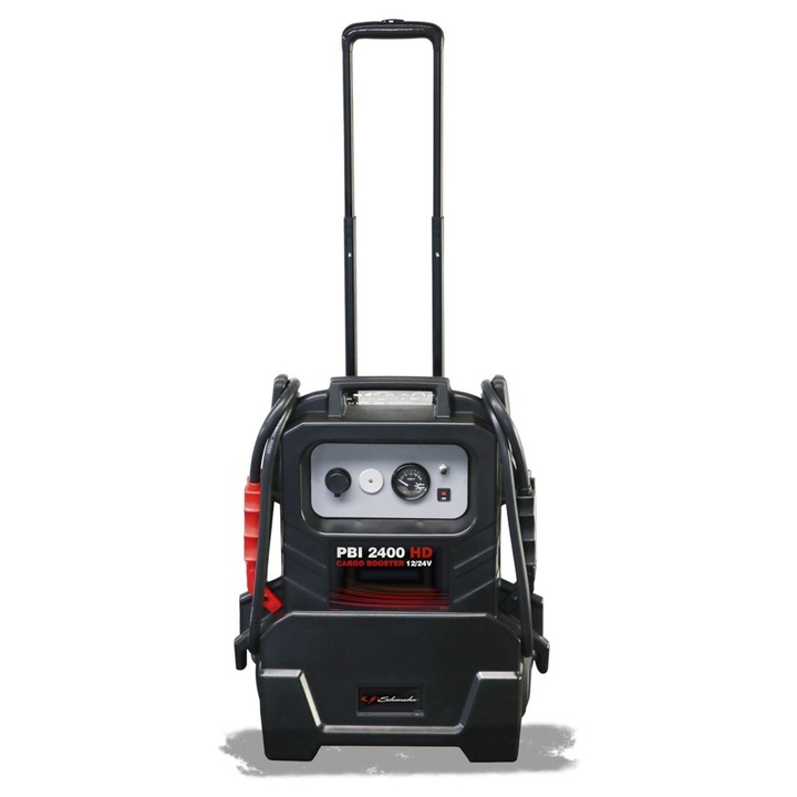 Robot pornire Schumacher™ PBI 2400HD 12V/24V-2400/1200CA, stil troler, pentru motoare pana la 500/1500CP