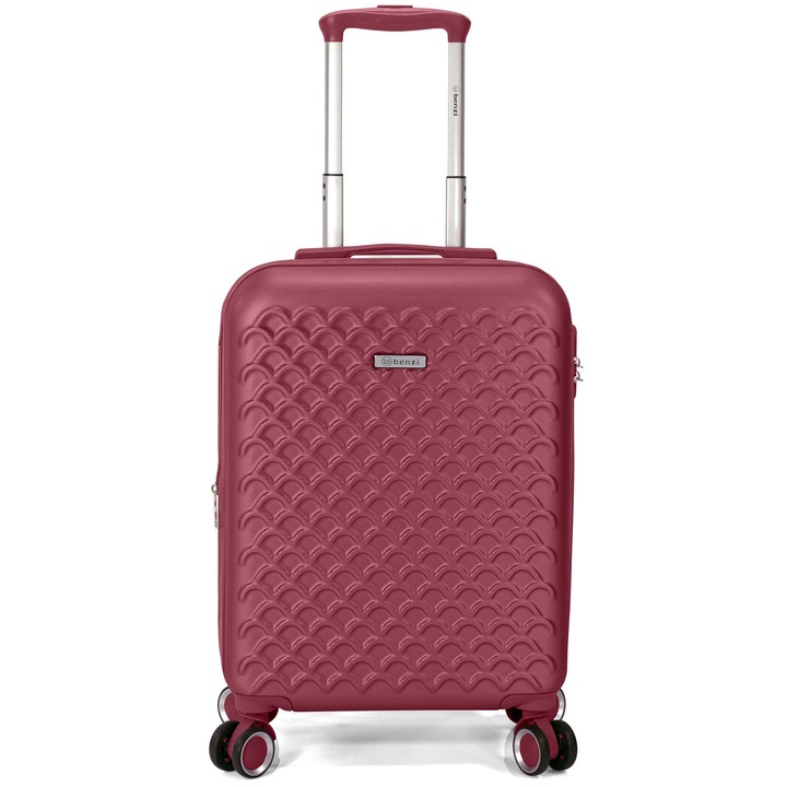 Nagy, kihúzható gurulós táska Benzi BZ 5823, ABS, 75x46x29 cm, feladott poggyász, zár, 4 360°-ban forgó kerék, fekete