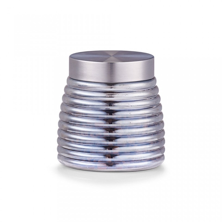 Borcan cu capac argintiu din sticla 850 ml Tisa Zeller