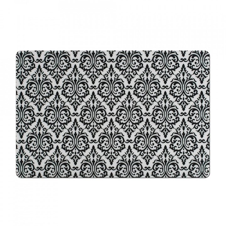 Protectie masa dreptunghiulara alba/neagra din fibre sintetice 29x44 cm Vintage Zeller