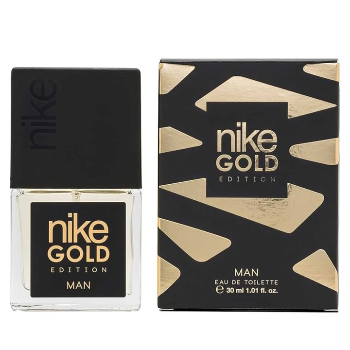 Apa de toaleta Nike, Gold Man, 30 ml