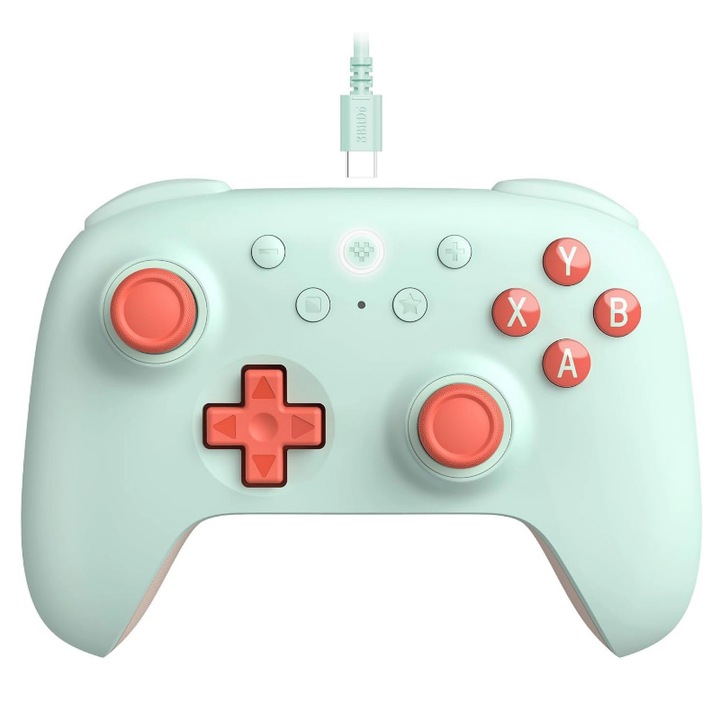 Controller 8BitDo Ultimate 2C cu Fir pentru Windows/Android – Verde Menta