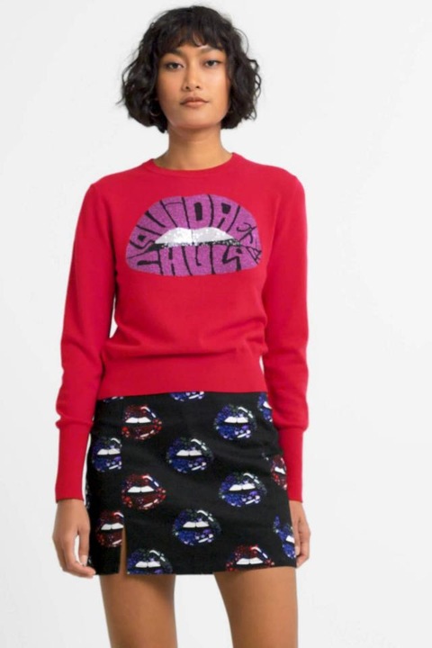 Bluza Desigual 22SWJF74, Rosu, XL