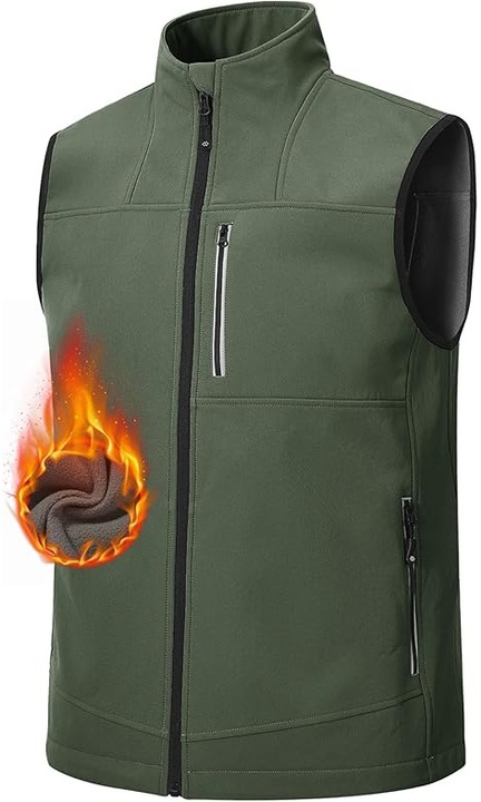 Vesta usoara, respirabila, impermeabila, cu fermoar si buzunare pentru iesiri in natura 2XL