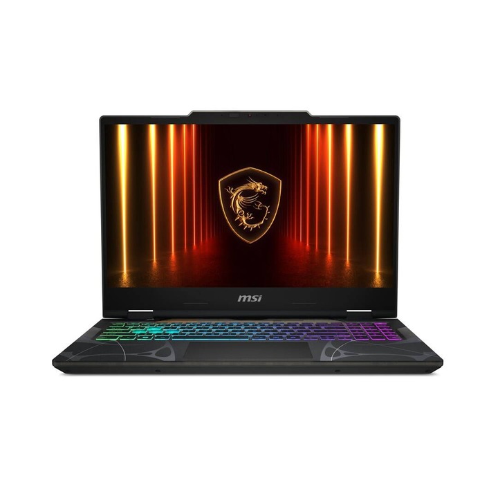 Laptop MSI Cyborg 15 B2RWFKG-038XPL Intel Core 7 240H 39.6Cm 15.6Inch Full HD 16 GB DDR5-SDRAM 512 GB SSD NVIDIA GeForce RTX 5060 Wi-Fi 6E (802.11ax) NoOS Negru