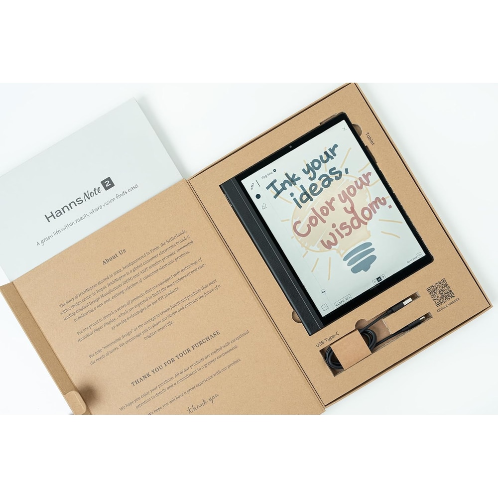 Tableta ePaper HANNspree HannsNote 2 SN10HR1B, Ecran ecoVISION