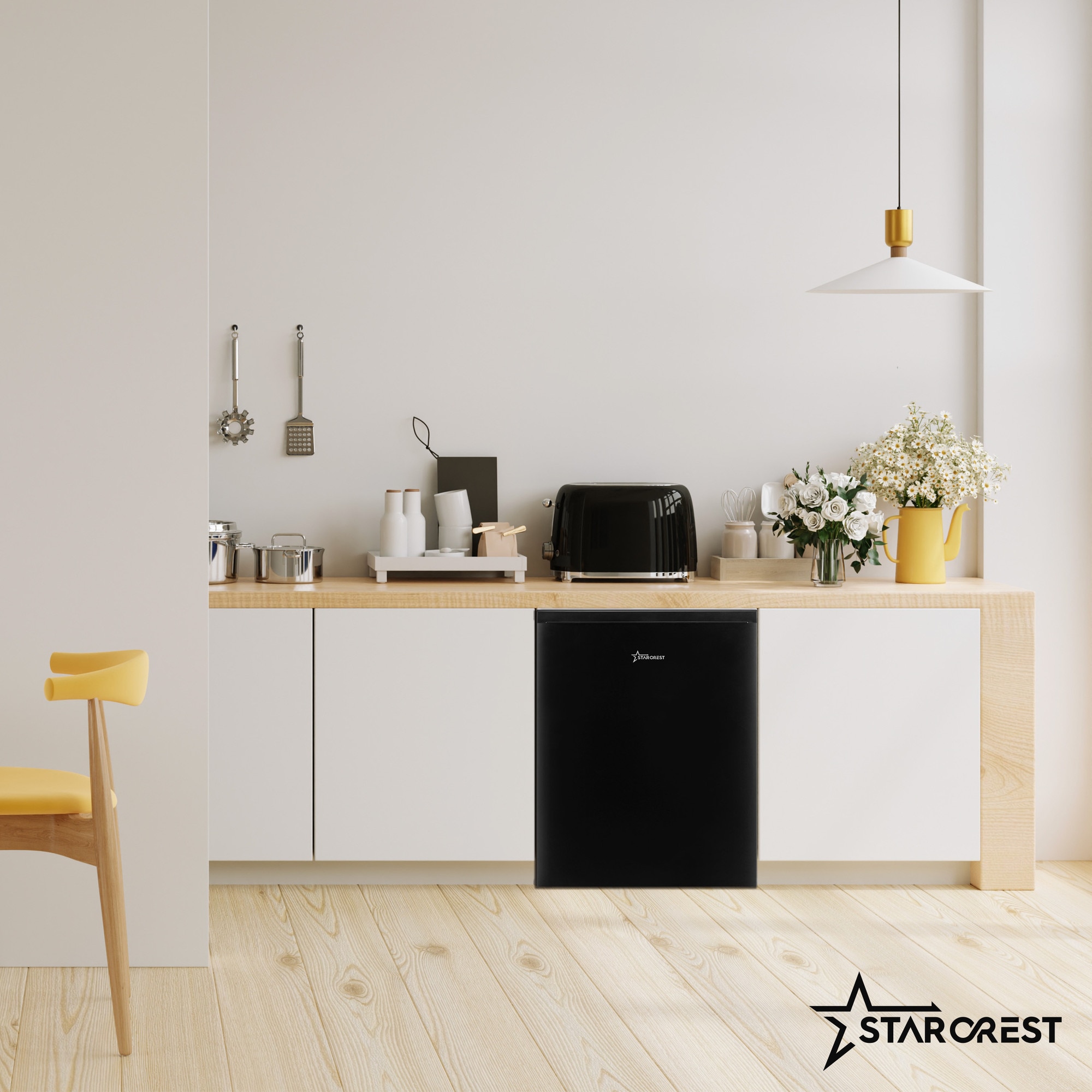 Starcrest Frigider cu o usa STARCREST SF-660BLK, Clasa E, Capacitate 66 L ...