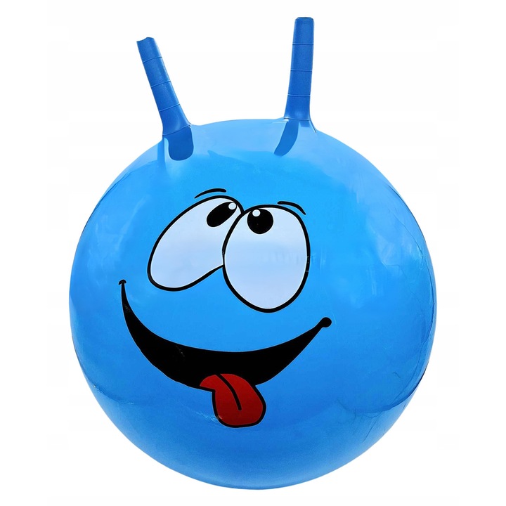 Minge de sarituri, multicolor, 60 cm, rezistenta pana la 100 kg, usi de prindere texturate, usor de umflat, usor de curatat, set include: minge, ambalaj, folie, material din vinil, group de varsta 3+