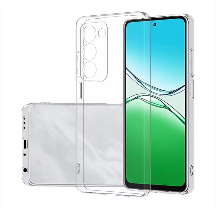Кейс за Oppo A5 4G, 5G / Oppo A5m, Удароустойчив 1.5 мм, със защита на лещата, прозрачен