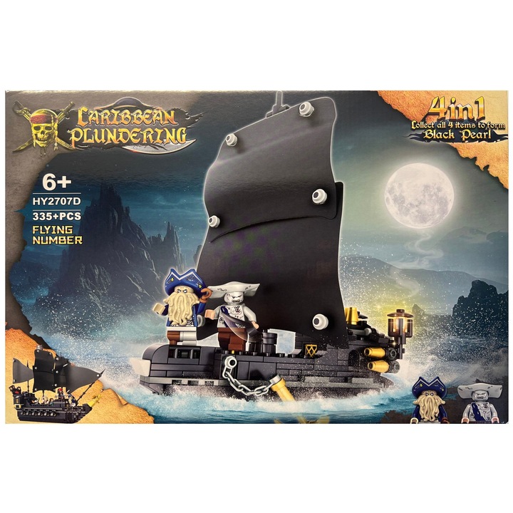 A Karib-tenger kalózai 1/4 építőkészlet, repülő, 335 darabos