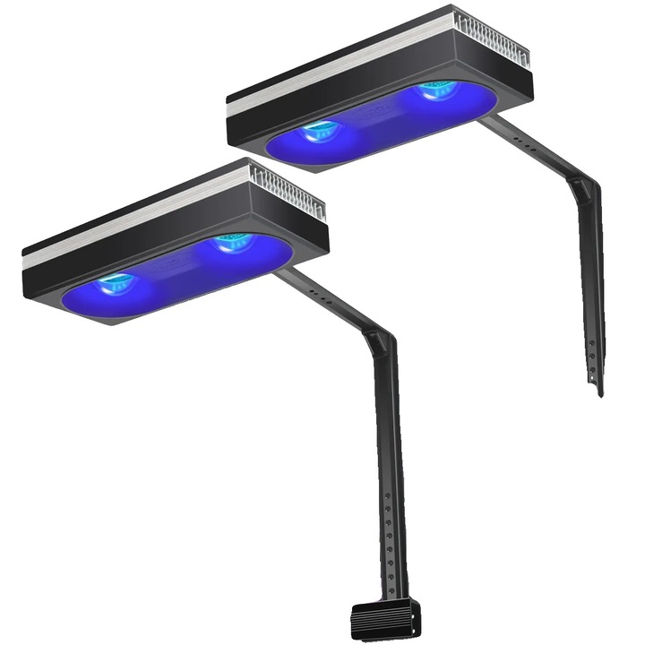 Iluminat Acvariu, 2 Lampi cu Brat, Spectru Complet, Control WiFi, 40-80 cm