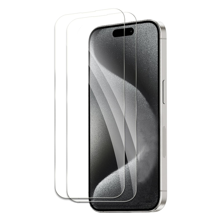 Комплект 2 Защитни Фолиа за iPhone 17 Pro, Закалено стъкло 9H+, Супер HD яснота, Олеофобно и против отпечатъци покритие