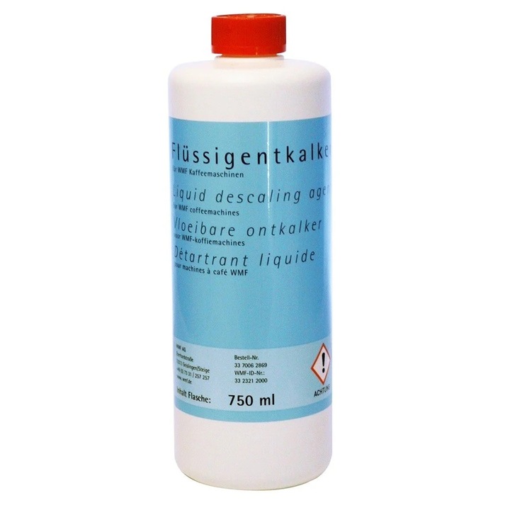 Decalcifiant lichid, WMF, 750 ml, solutie pentru intretinerea espressoarelor si aparatelor de cafea