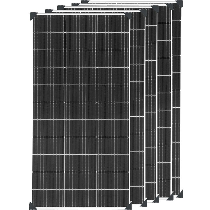 Panou solar, 5 bucati 120W (600W), eficienta 24%, constructie durabila, dimensiuni standard