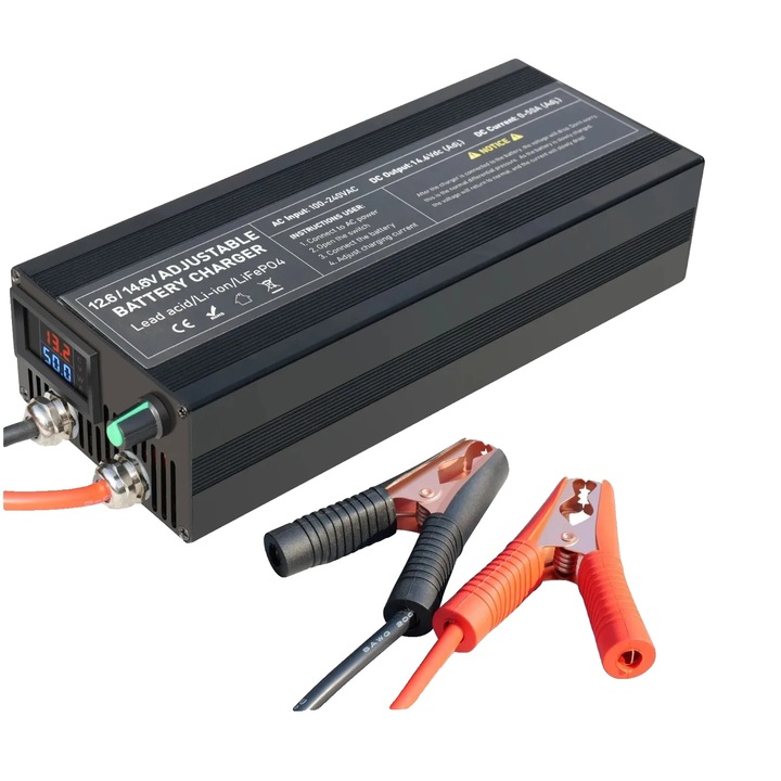 Incarcator pentru baterii litiu, 3 etape de incarcare, tehnologie inteligenta, HSDG50Aclip, EU