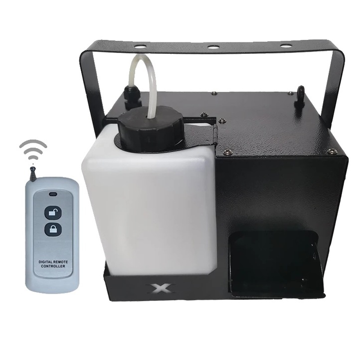 Echipament de fum, 500W, control versatil, 25x16x25cm, negru/alb