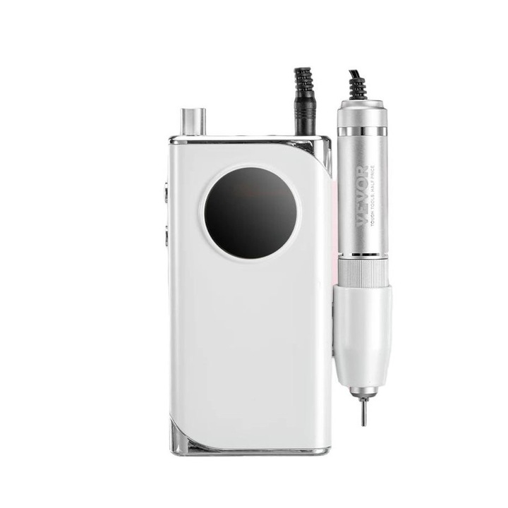 Elektromos körömreszelő, VEVOR, 2000mAh, Ezüst