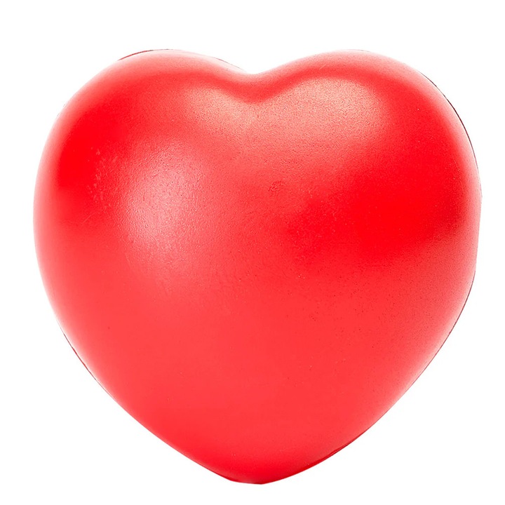 Minge antistres din spuma, rosu, 7 x 5 cm