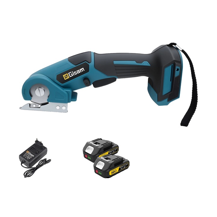 Foarfeca electrice, design ergonomic, viteza variabila, set cu 2 baterii