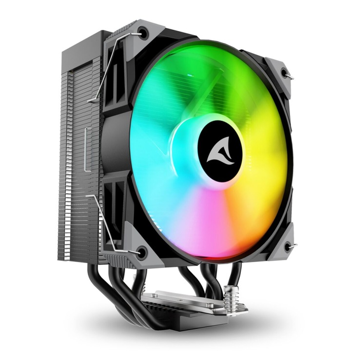 Sharkoon A40 RGB PC ventilátor 12 cm, fekete, 120 mm, 1800 rpm