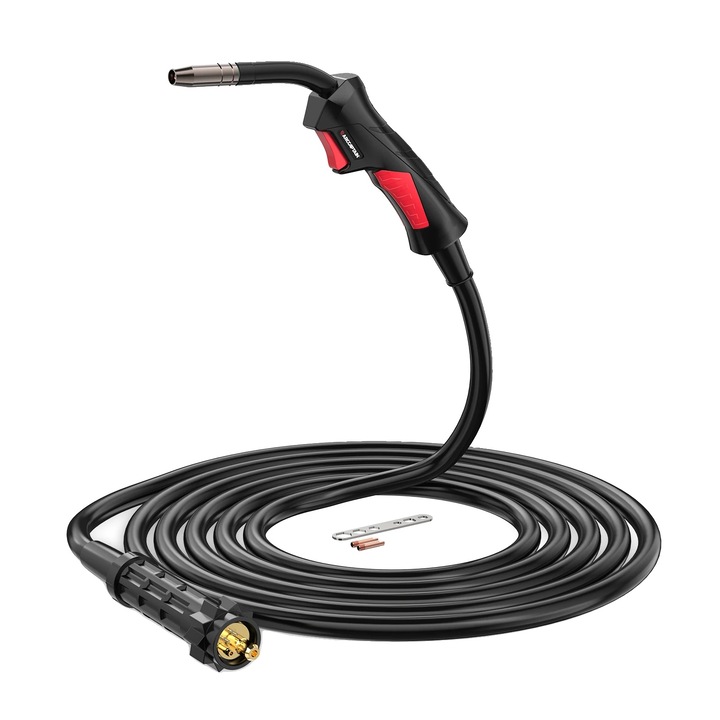 Tiga de sudura MIG, 10ft, 180A, 60% ciclu de lucru, duza din trei piese, set inclus