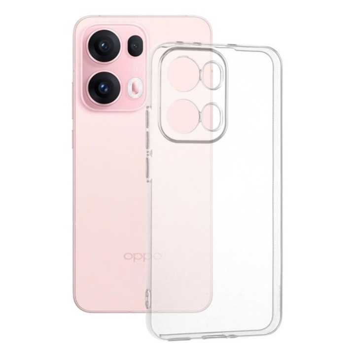 Husa Upzz® Slim, Compatibila Cu Oppo Reno 13 Pro, Pastreaza Aspectul Original, Protectie La Camere, Transparenta