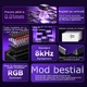 Механична гейминг клавиатура с кабел AULA WIN60 HE, магнитен Hall сензор, 8000Hz, прецизност 0.01mm, RGB, компактен 60% лейаут, метална позиционираща плоча, бяла