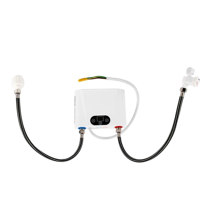 Incalzitor instant de apa electric, design eficient energetic, alb, 5.5 kW