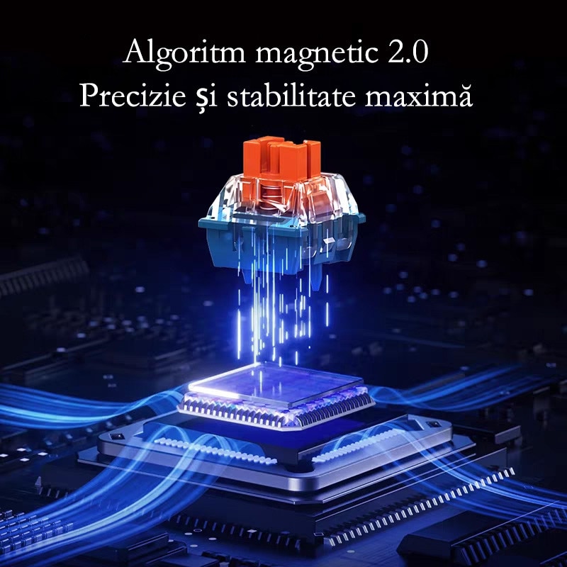 Tastatura mecanica gaming MCHOSE ACE68, switch-uri magnetice Hall