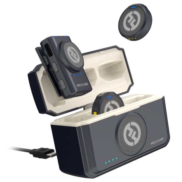 Microfon Lavalier Wireless Hollyland Lark M2 (2TX+1RX) pentru
