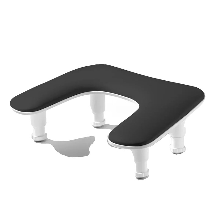 Kéztámasz párna, ergonomikus kialakítás, könnyen tisztítható, fekete, standard méret