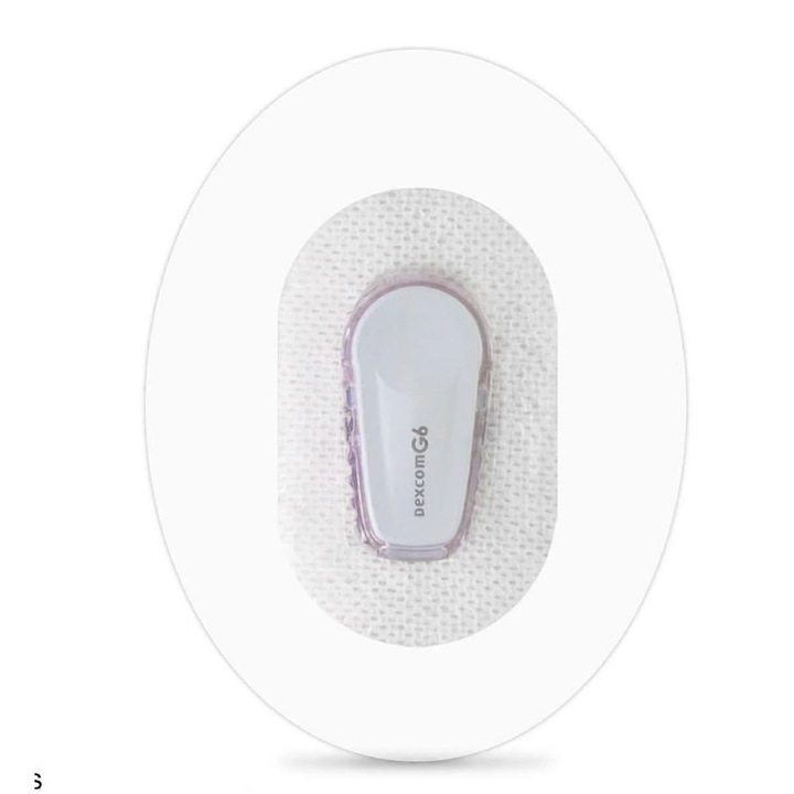 Pachet 50 plasturi adezivi pentru senzori Dexcom G6, waterproof, transparent