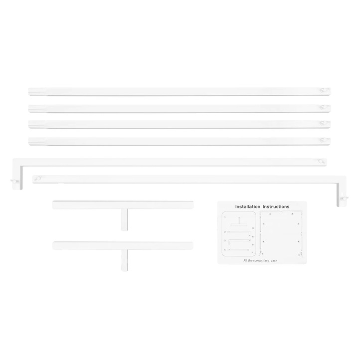 Arcada metalica, Alb, XL