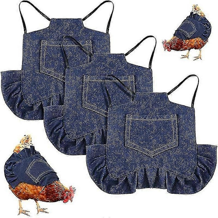 Set 3 Salopete pentru Pui, Denim, Protectie, Usor de Purtat