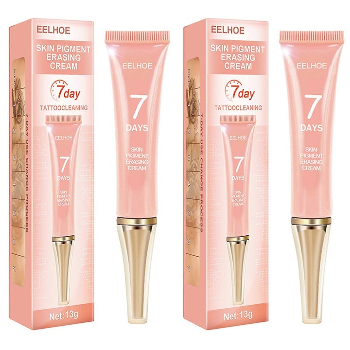 Tetoválás eltávolító krém, angolna, 13g, 2 darabos készlet, természetes összetevők, 13,5x3cm