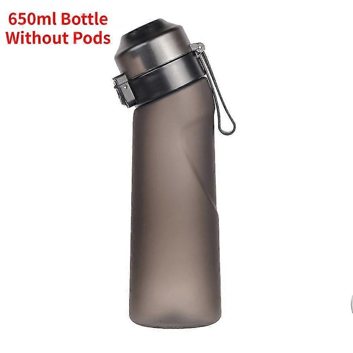 Bidon sport 650ml, negru, pentru activitati in aer liber