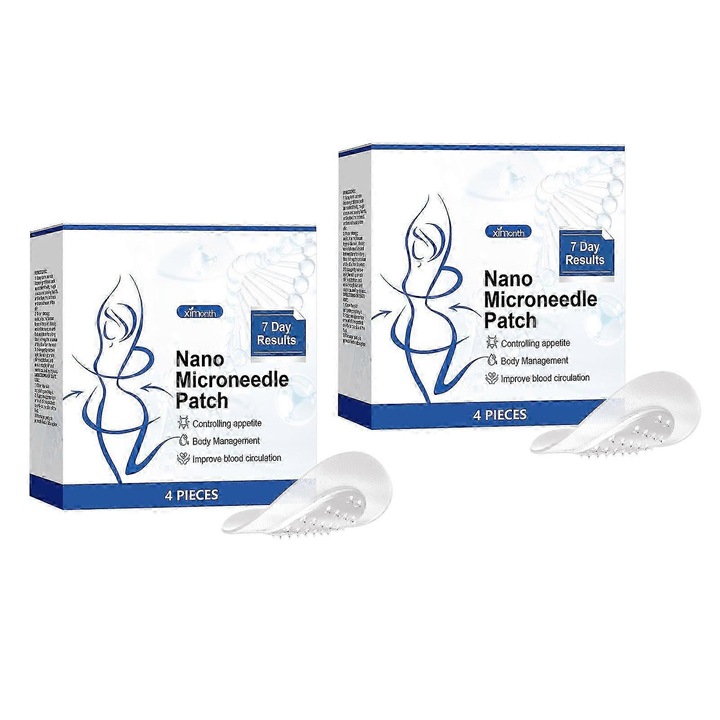 Plasturi SMGT-GLP-1 Nanos, Ximonth set 2 bucati, tehnologie avansata cu microace, design confortabil, hipoalergenic