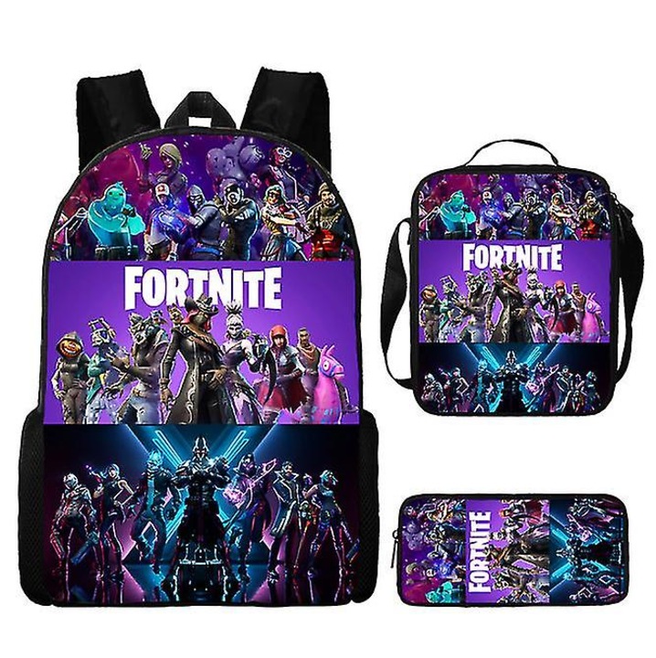 Rucsac scolar Fortnite, unisex, pentru laptop, 30x45cm
