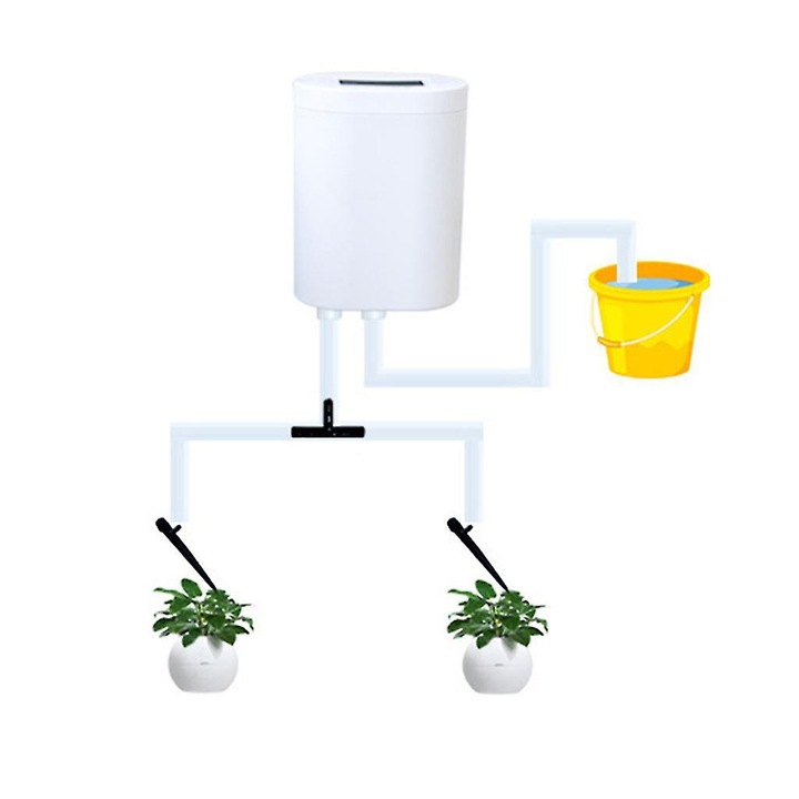 Programator stropire automat, 2 capete, dimensiuni 43x90x30mm, utilizare exterioara, reincarcabil