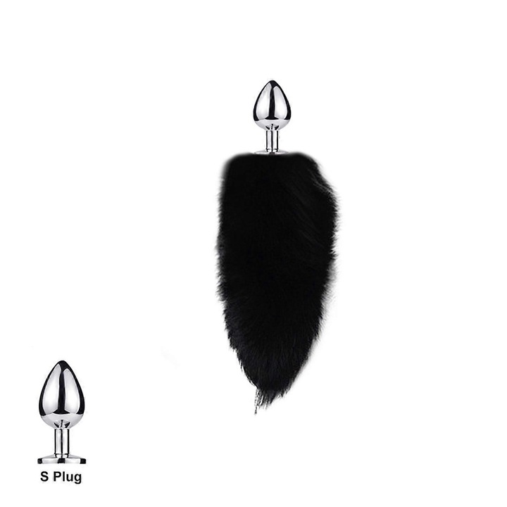 Dop anal, Pure Black Fox, fekete, 30x45cm