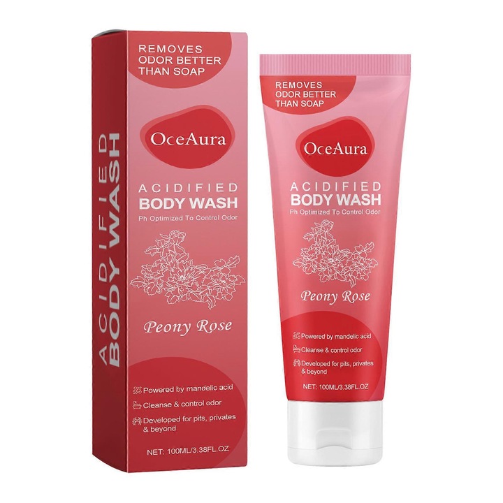 Gel de dus acidificat, 100ml, control miros, 5.5x3.2x16.3cm