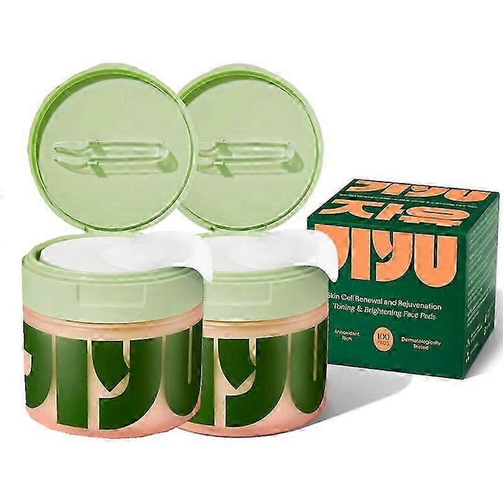 Dischete demachiante, 100 bucati, ingrediente din iarba de zapada, niacinamida, hidratante, pentru curatarea porilor